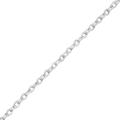 Silver Necklace 41cm Cable Chain Sterling Silver Single Chain