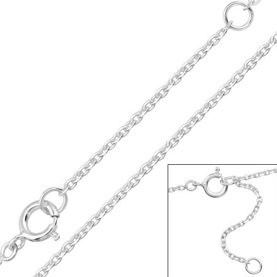 Cable Chain 39cm Sterling Silver Single Chain
