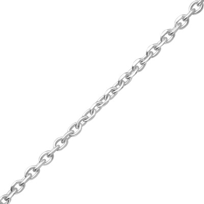 Diamond Cut Cable Sterling Silver Single Chain