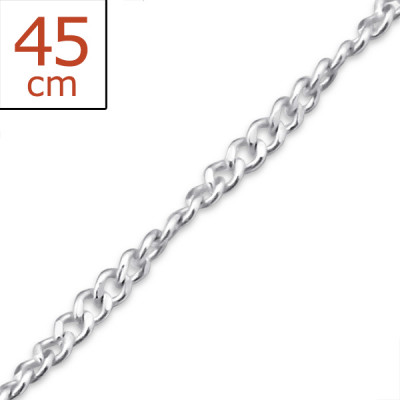 Twist Sterling Silver Single Chain