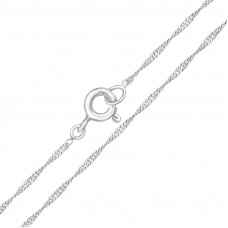 45cm Silver Singapore Chain
