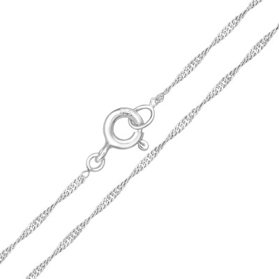 45cm Silver Singapore Chain