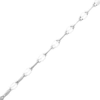 Silver 45cm Flat Chain