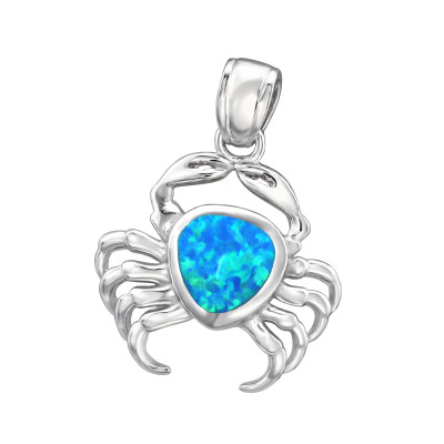 Crab Sterling Silver Pendant