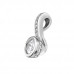 Classic Sterling Silver Pendant with Cubic Zirconia