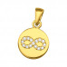 Infinity Sterling Silver Pendant with Cubic Zirconia