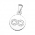 Infinity Sterling Silver Pendant with Cubic Zirconia