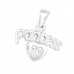 Silver Princess Pendant with Cubic Zirconia