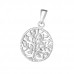 Silver Tree Of Life Pendant with Cubic Zirconia