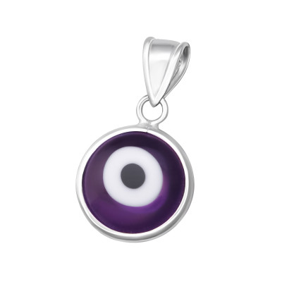 Silver Evil Eye Pendant