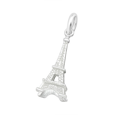 Silver Eiffel Tower Pendant