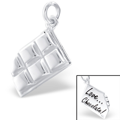 Chocolate Sterling Silver Pendant