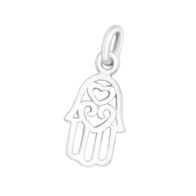 Hamsa Sterling Silver Pendant