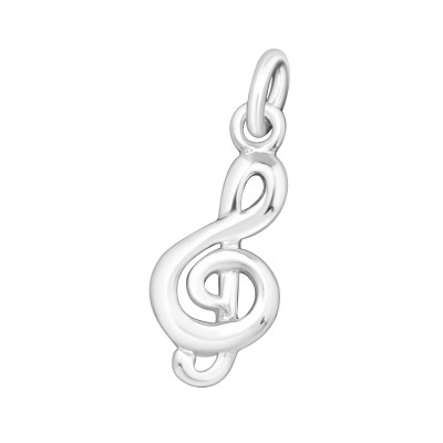 Silver Treble Clef Pendant