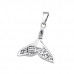 Silver Whale's Tail Pendant