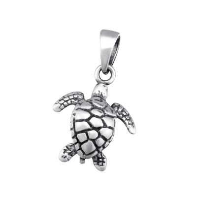 Silver Turtle Pendant