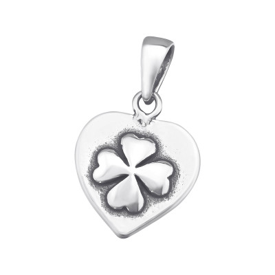 Silver Lucky Clover Pendant