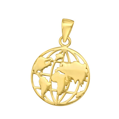 Silver World Pendant