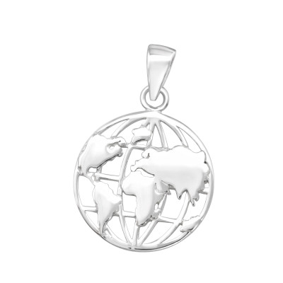 Silver World Pendant