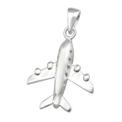 Silver Plane Pendant