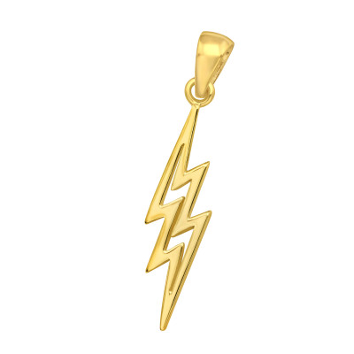 Silver Thunderbolt Pendant