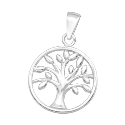 Silver Laser Cut Tree Of Life Pendant