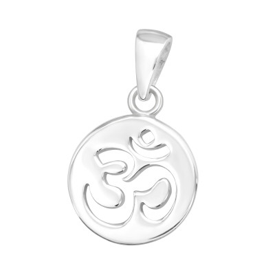 Silver Om Symbol Pendant