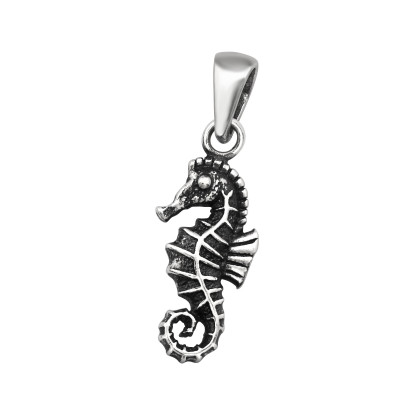 Silver Seahorse Pendant