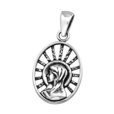 Silver Mary Pendant