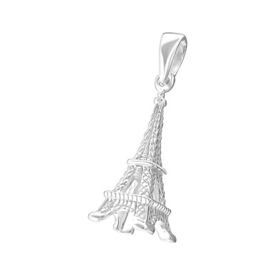 Silver Eiffel Tower Pendant