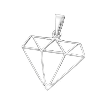 Silver Diamond Pendant