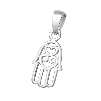 Silver Hamsa Pendant