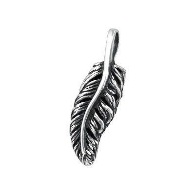 Silver Feather Pendant