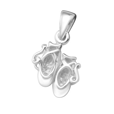 Silver Shoe Pair Pendant