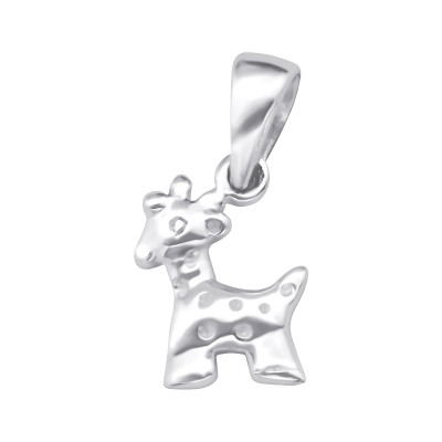 Giraffe Sterling Silver Pendant