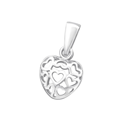 Silver Filigree Heart Pendant