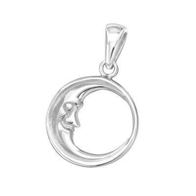 Moon Sterling Silver Pendant