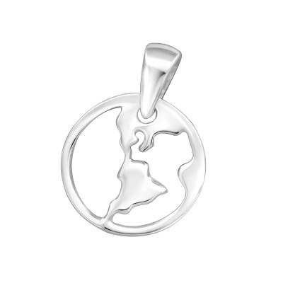 Silver Earth Pendant