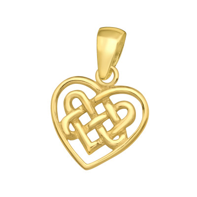 Silver Celtic Heart Pendant