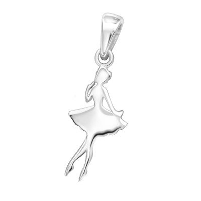 Silver Ballerina Pendant