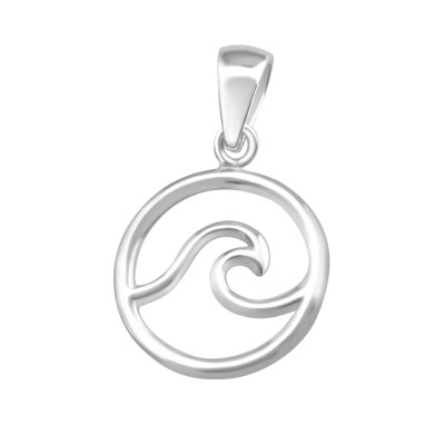 Silver Wave Pendant