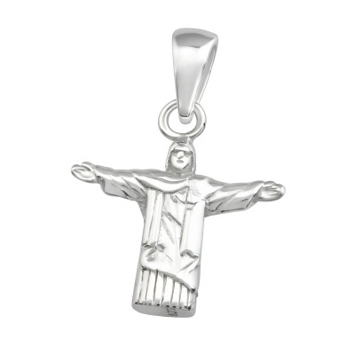 Silver Jesus Pendant