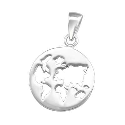 Silver Earth Pendant