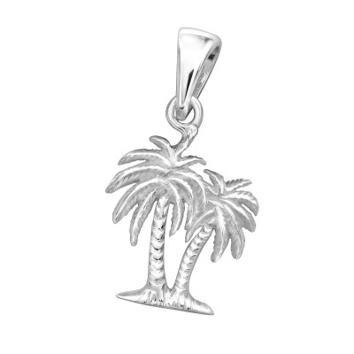 Silver Palm Tree Pendant