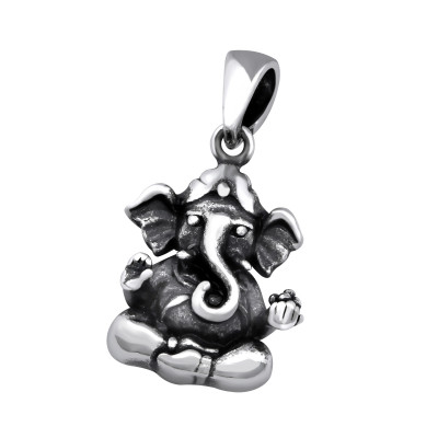 Silver Ganesha Pendant