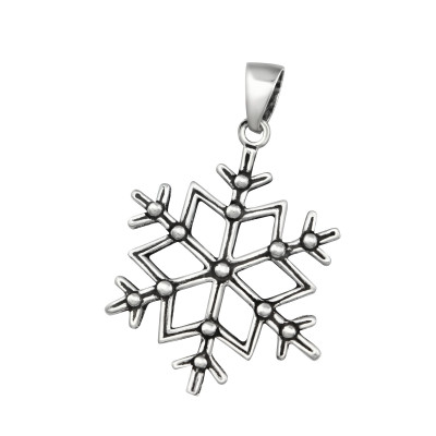 Silver Snowflake Pendant