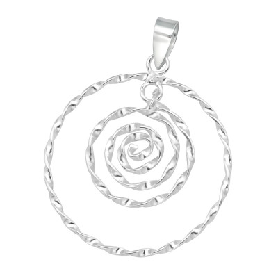 Silver Spiral Pendant