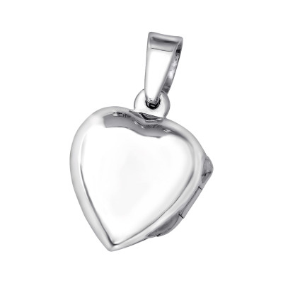 Heart Locket Sterling Silver Pendant