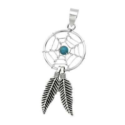 Silver Dreamcatcher Pendant