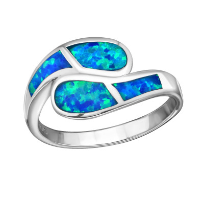 Ocean Sterling Silver Ring